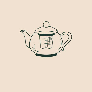 Theepot met filter